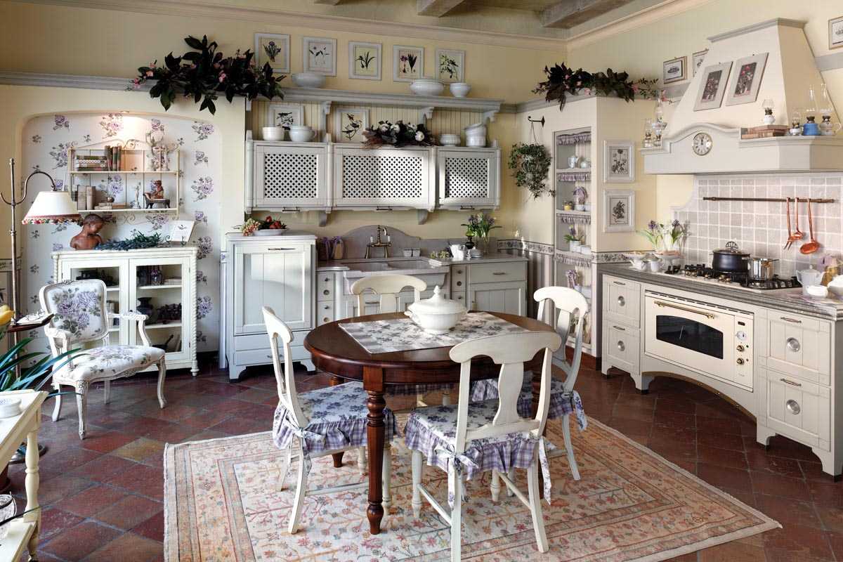 sala di decorazione d'interni originale in stile provenzale