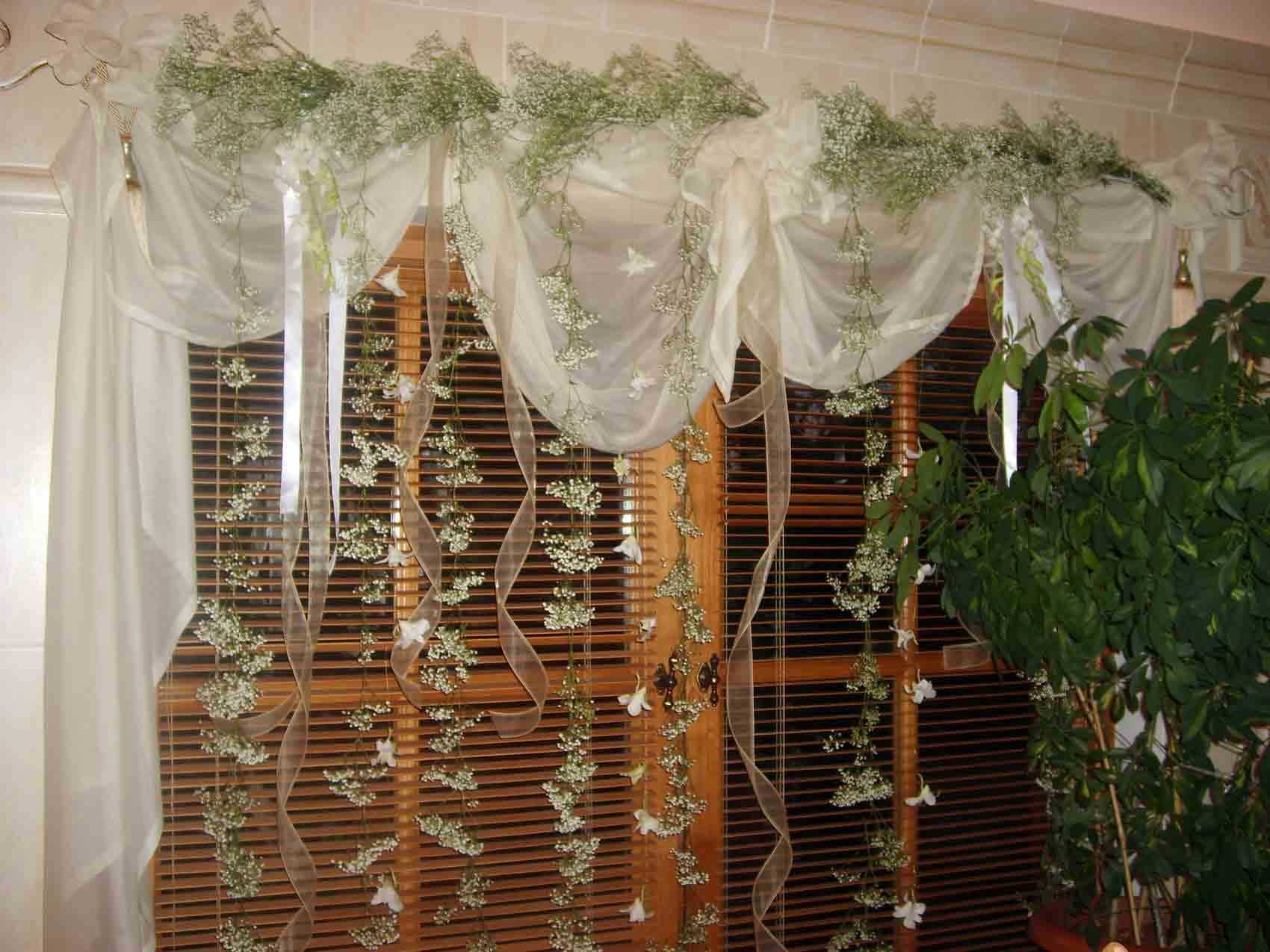 beautiful window decoration tulle