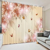 beautiful window decoration curtains photo