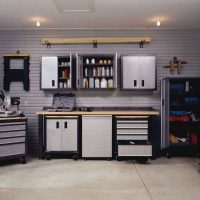 idea of ​​a bright garage design picture