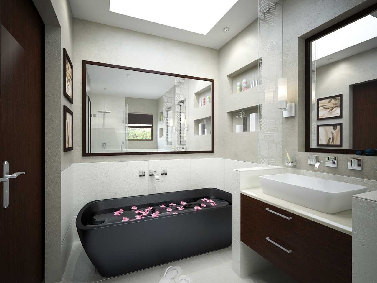 idea of ​​an unusual bathroom design