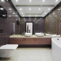 the idea of ​​an unusual interior bathroom in the apartment picture