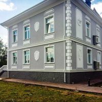 version of the unusual facade of a country house picture