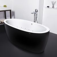 l'idea di un bellissimo design di una foto da bagno bianca