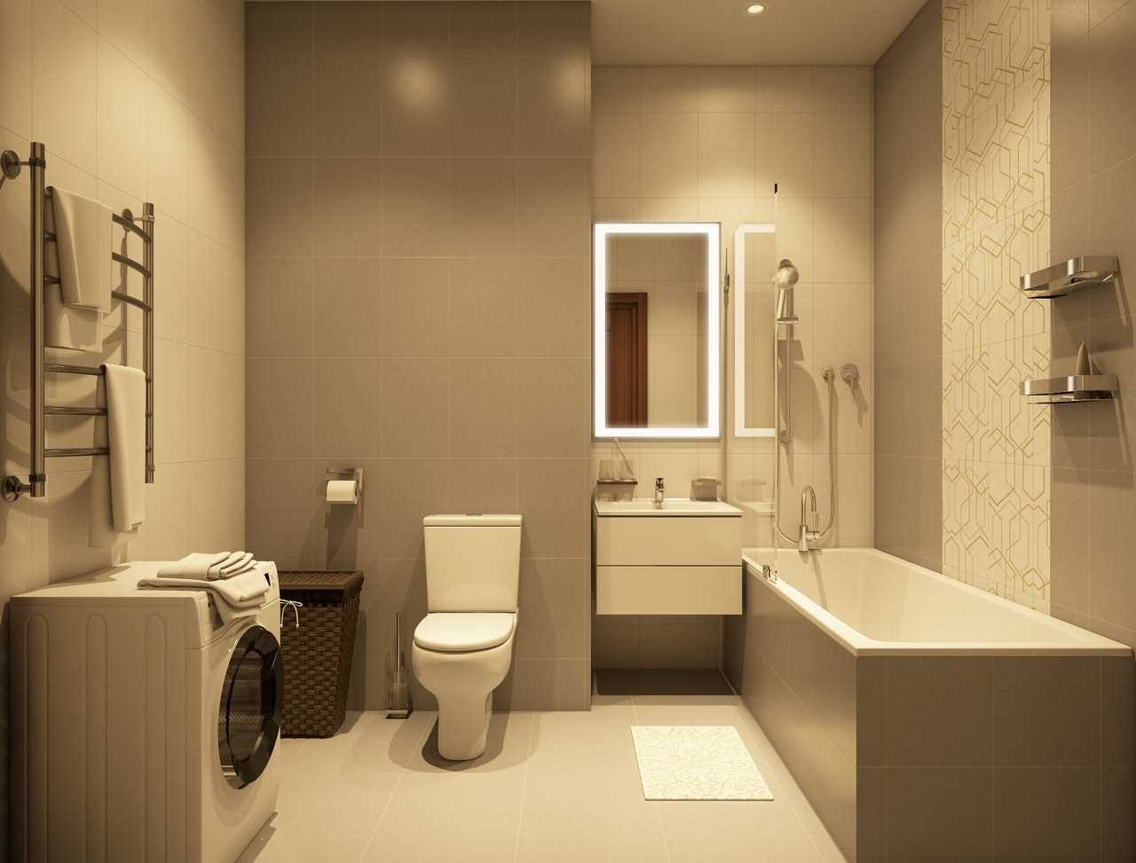 the idea of ​​a beautiful bathroom design