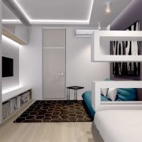 verzija fotografije prekrasnog dizajna spavaće sobe s trosobnim apartmanima