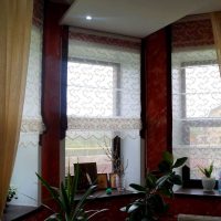 the idea of ​​unusual decorative curtains in the interior of the apartment picture