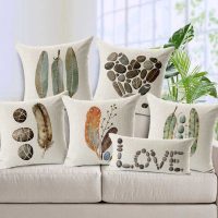 option of unusual decorative pillows in the style of a bedroom picture