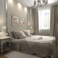 the idea of ​​stylish decoration of the design of the bedroom photo