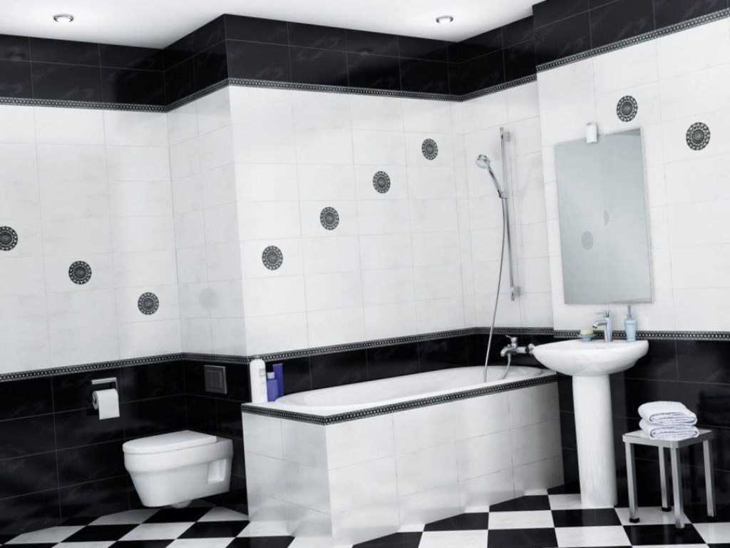 varijanta neobičnog dizajna bijele kupaonice