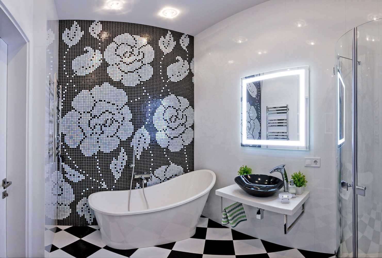 the idea of ​​a bright white bathroom interior