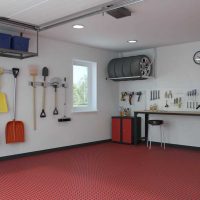 the idea of ​​a beautiful garage design picture