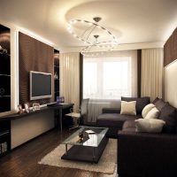 version of the beautiful style of the living room 17 square meters picture