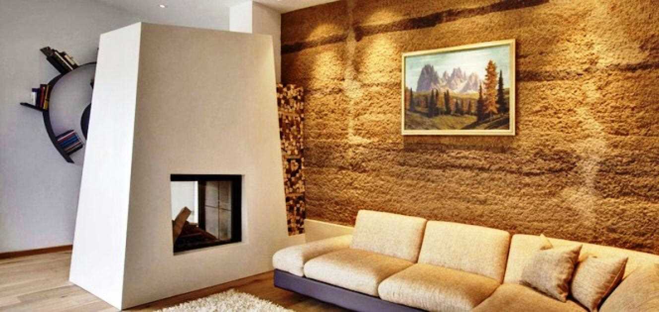 idea of ​​unusual decorative stucco in bedroom design