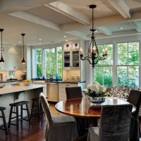 version of the unusual style of a large kitchen photo