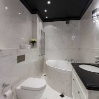 idea di un design insolito di un bagno in una foto di appartamento