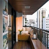 l'idea di un bellissimo stile di una piccola foto da balcone