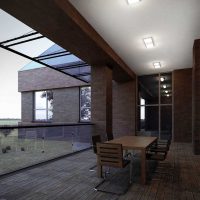 ideja svijetlog stila verande na slici kuće