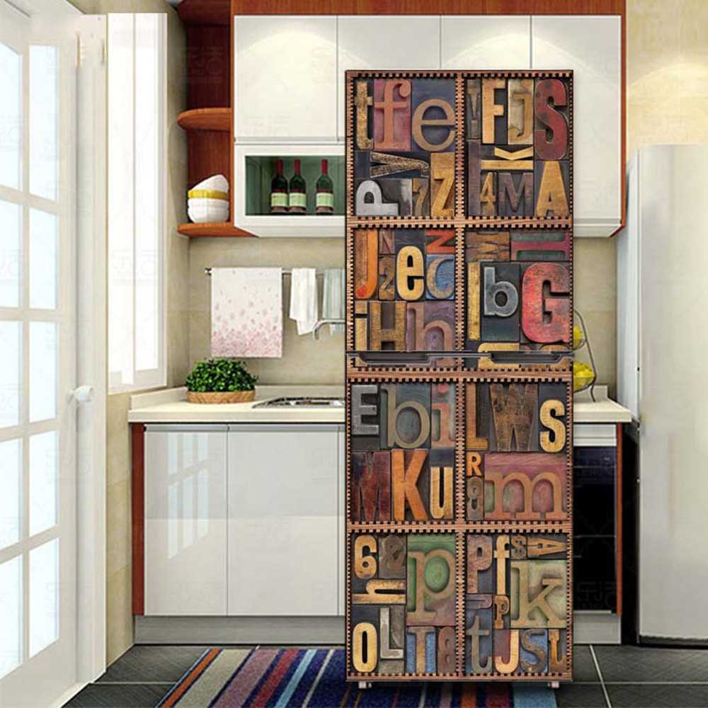 the idea of ​​a beautiful fridge decoration