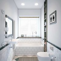 ideja svijetlog interijera slike bijele kupaonice