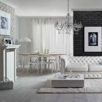 the idea of ​​using bright decorative brick in the interior of the apartment photo