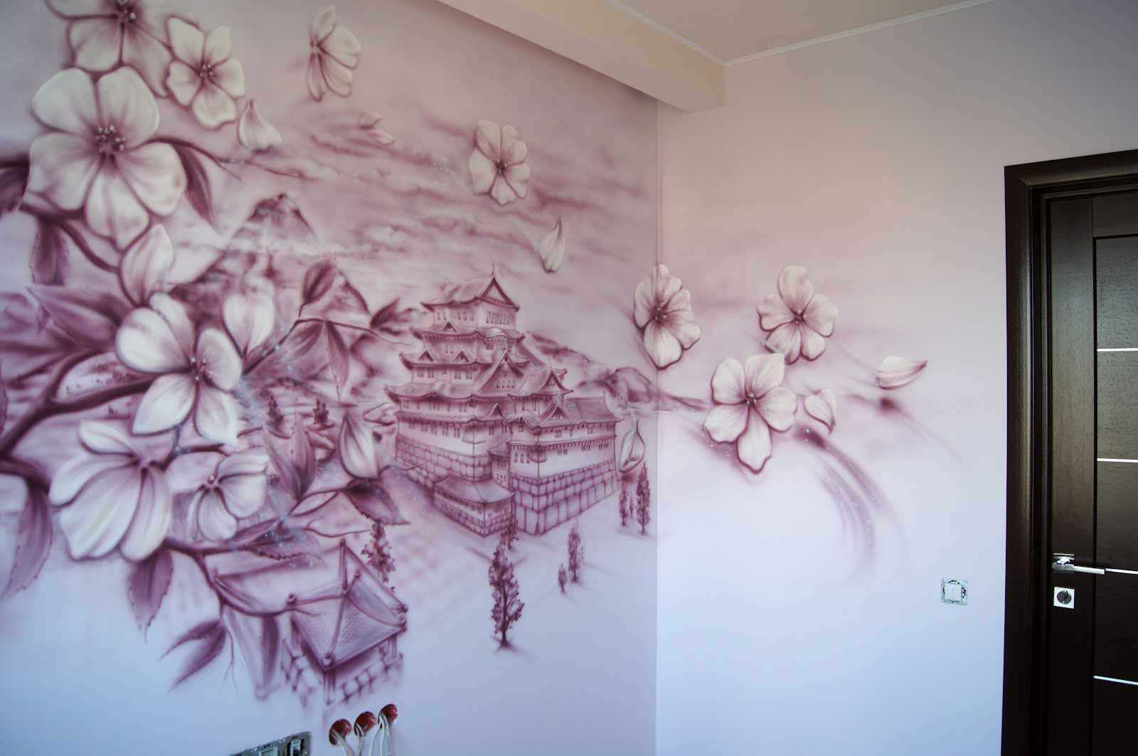 ideja prekrasne unutarnje sobe s ukrasnim uzorkom na zidu