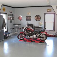 idea of ​​a bright garage design picture