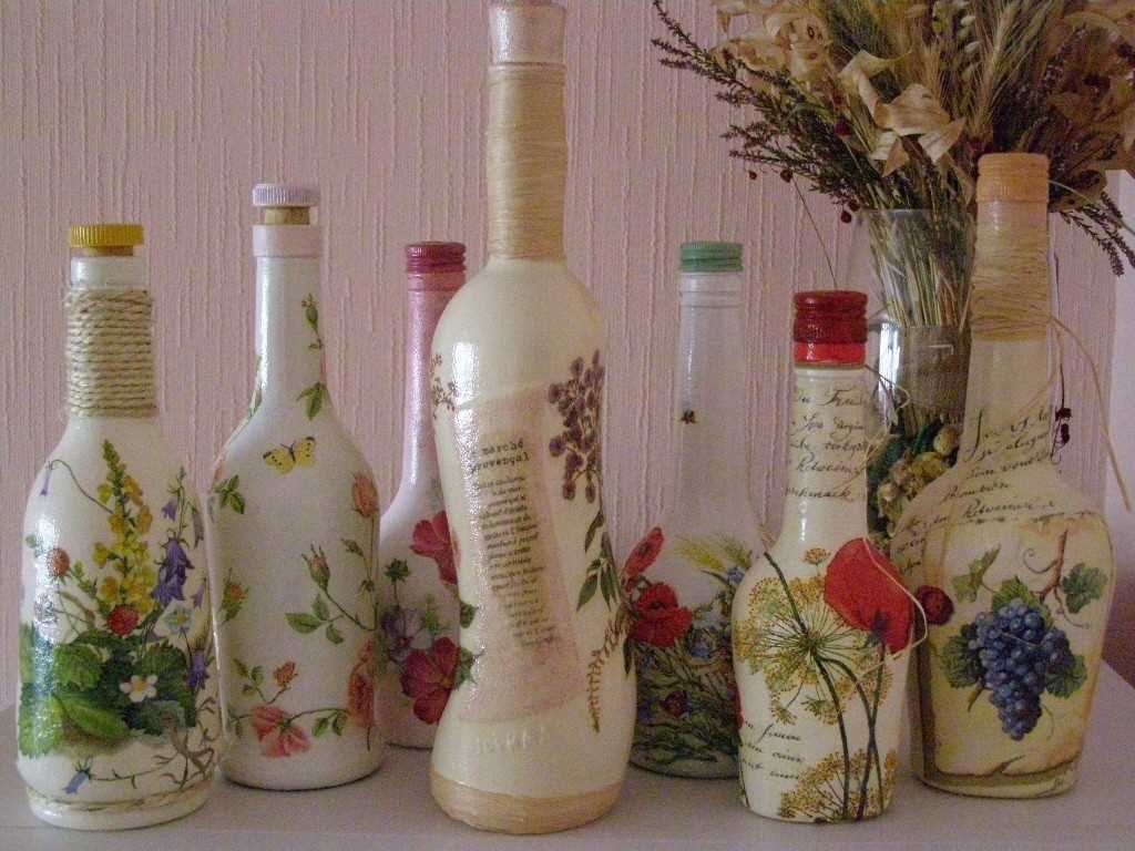 ideja originalnog ukrašavanja boca s bojama