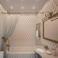 version of the beautiful design of the bathroom in the apartment photo