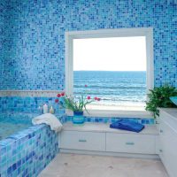 idea of ​​a bright photo bathroom design