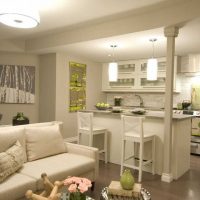 variant of the bright interior of the kitchen photo