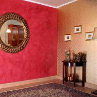 idea dello stucco decorativo originale in foto in stile camera da letto