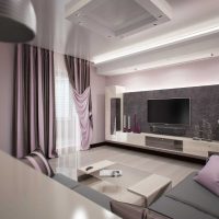 the idea of ​​an unusual design of the living room in a modern style picture