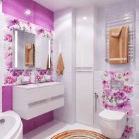 verzija modernog stila kupaonice fotografija veličine 6 m²