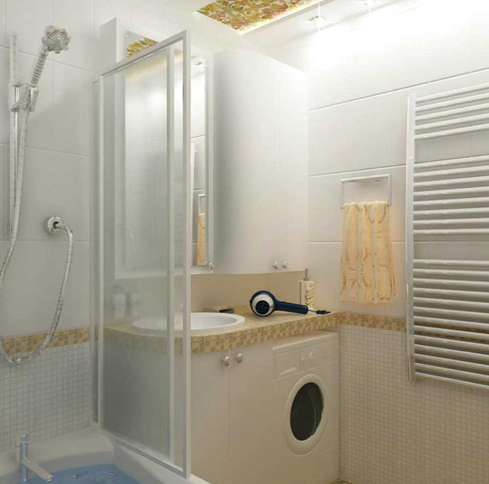 verzija modernog stila kupaonice 4 m²