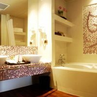 idea of ​​modern bathroom design 4 sq.m photo