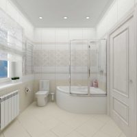ideja neobičnog stila kupaonice u slici klasičnog stila