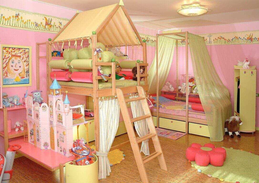 ideja neobičnog dizajna dječje sobe za djevojčicu