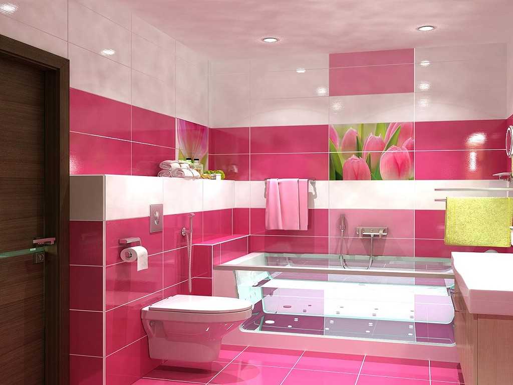 version of the unusual design of the bathroom 6 sq.m