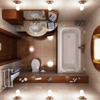 ideja lijepog dizajna kupaonice 2,5 m2 slika
