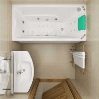 idea di un moderno bagno interno di 3 mq