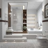 idea di un bellissimo bagno in grande stile