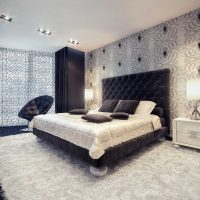 versione di un bellissimo stile camera da letto in foto a colori bianco