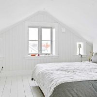 version d'un beau style de chambre en photo couleur blanche