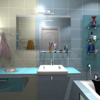 bright bathroom design 2.5 sq.m picture