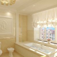 l'idée d'un beau design de la salle de bain dans une image de style classique