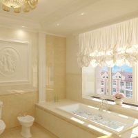 the idea of ​​a beautiful design of the bathroom in a classic style picture