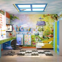 the idea of ​​a beautiful design of a child’s room photo