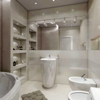ideja svijetlog stila kupaonice u fotografiji klasičnog stila