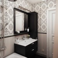 ideja laganog dekora kupaonice na fotografiji klasičnog stila